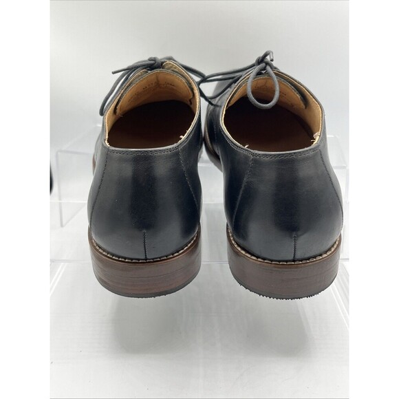 Wallin & Bros Cap Toe Black Leather Lace Up Dress Shoes Size 12M Made in Brazil - Picture 4 of 12